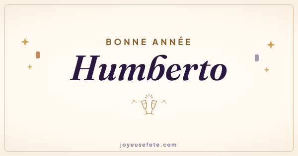 Image « Bonne année Humberto » au format large