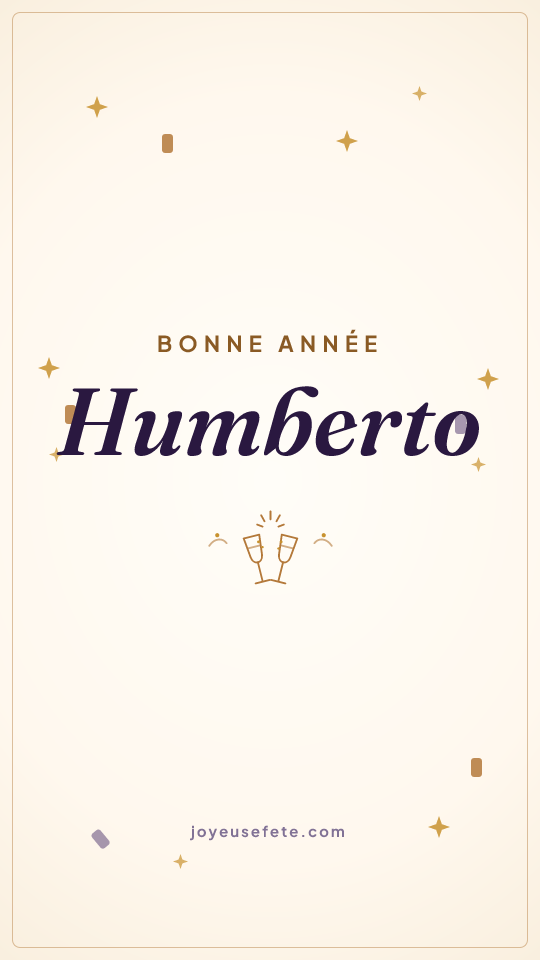 Image « Bonne année Humberto » au format story