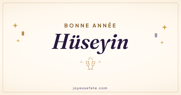 Image « Bonne année Hüseyin » au format large