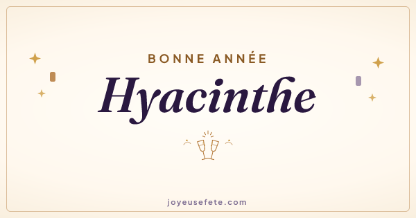 Image « Bonne année Hyacinthe » au format large
