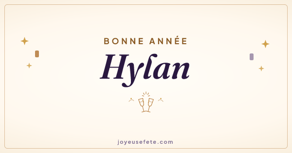 Image « Bonne année Hylan » au format large