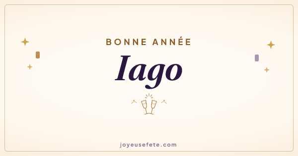 Image « Bonne année Iago » au format large