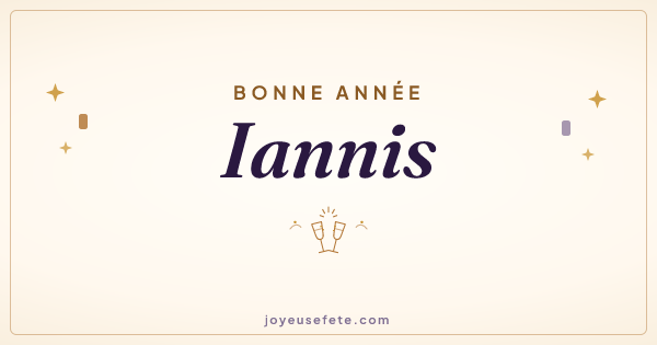Image « Bonne année Iannis » au format large