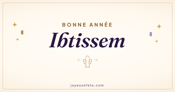 Image « Bonne année Ibtissem » au format large