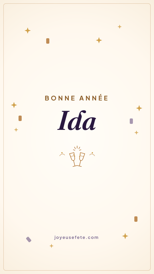 Image « Bonne année Ida » au format story