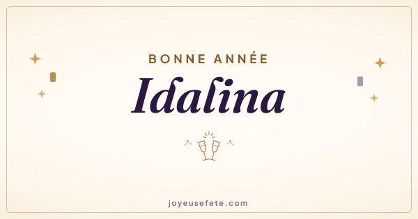 Image « Bonne année Idalina » au format large