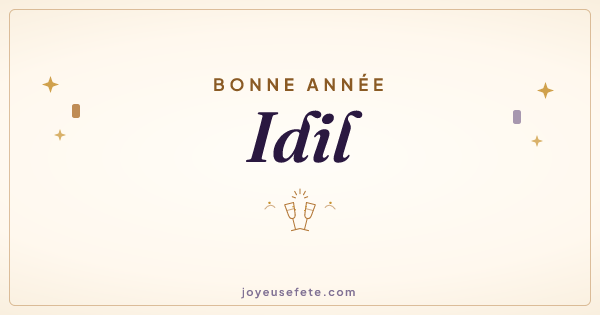 Image « Bonne année Idil » au format large