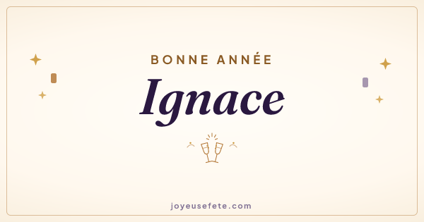 Image « Bonne année Ignace » au format large