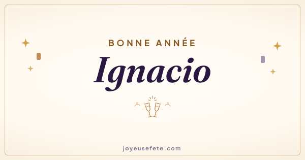 Image « Bonne année Ignacio » au format large