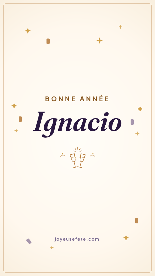 Image « Bonne année Ignacio » au format story