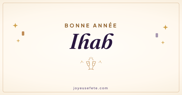 Image « Bonne année Ihab » au format large