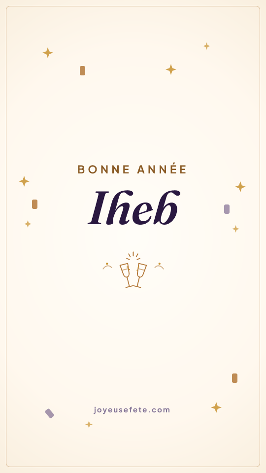 Image « Bonne année Iheb » au format story