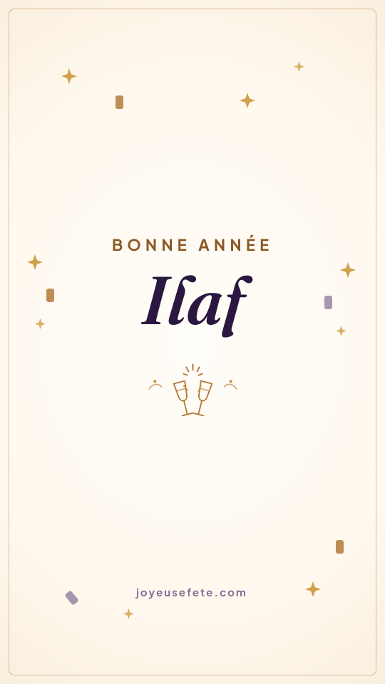 Image « Bonne année Ilaf » au format story