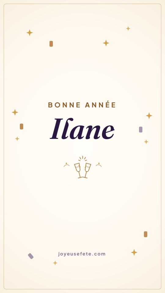 Image « Bonne année Ilane » au format story