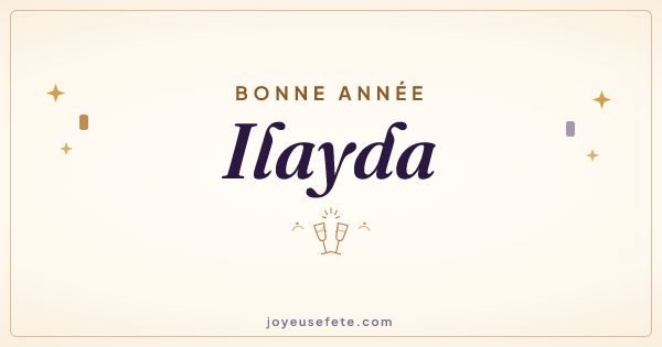 Image « Bonne année Ilayda » au format large