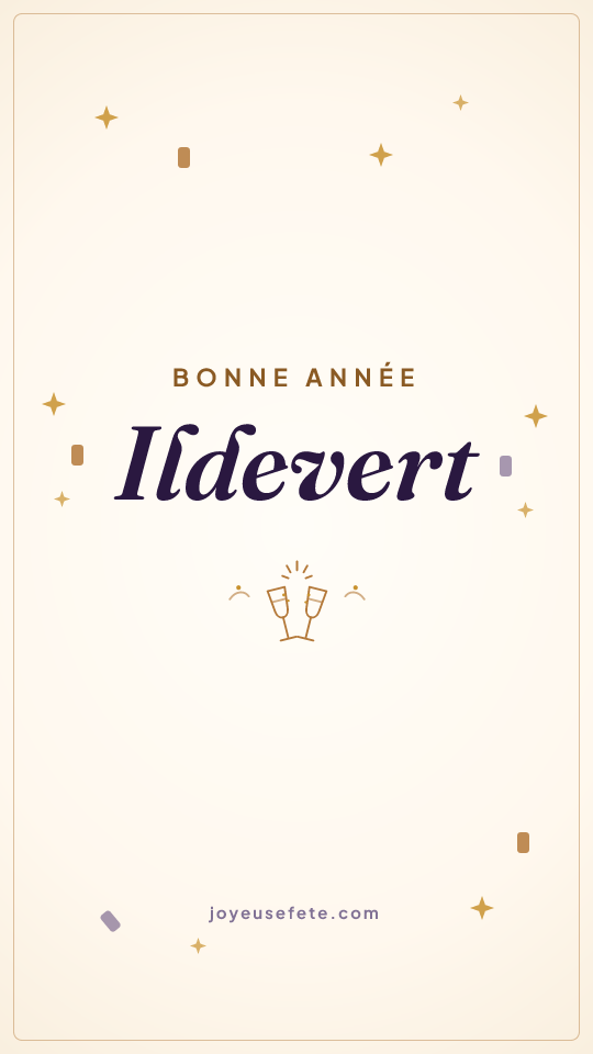 Image « Bonne année Ildevert » au format story