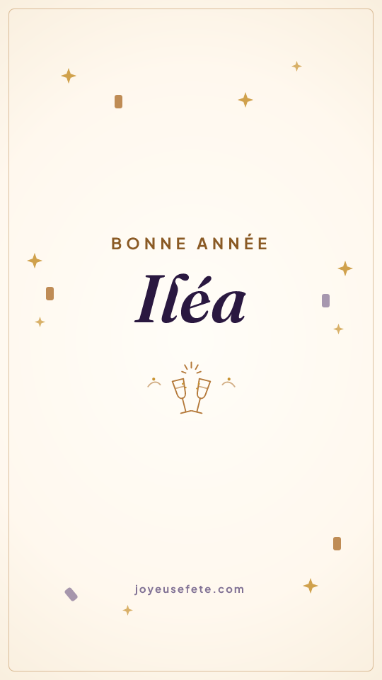 Image « Bonne année Iléa » au format story