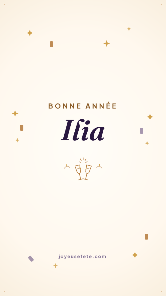 Image « Bonne année Ilia » au format story