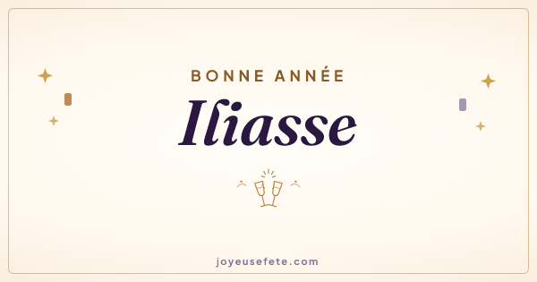 Image « Bonne année Iliasse » au format large