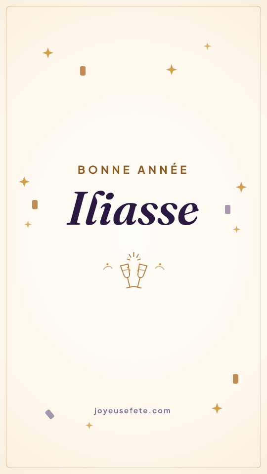 Image « Bonne année Iliasse » au format story