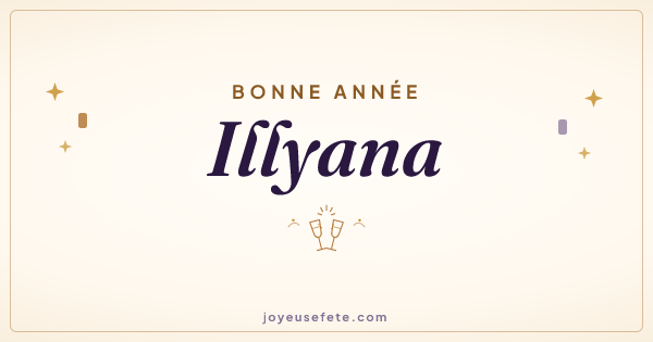 Image « Bonne année Illyana » au format large