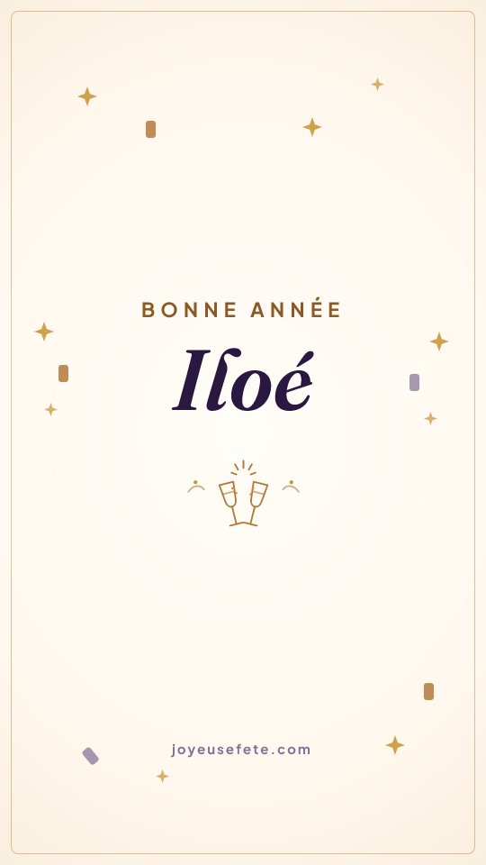 Image « Bonne année Iloé » au format story