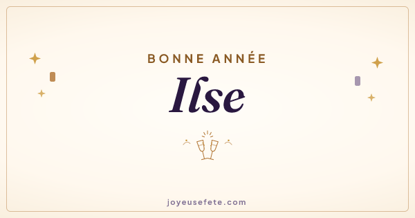 Image « Bonne année Ilse » au format large