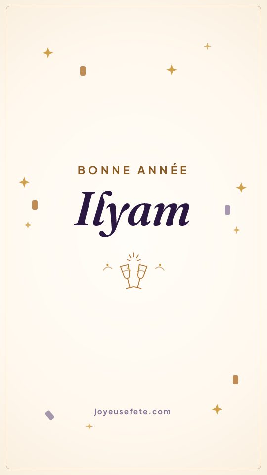 Image « Bonne année Ilyam » au format story