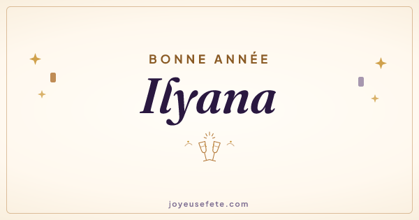 Image « Bonne année Ilyana » au format large