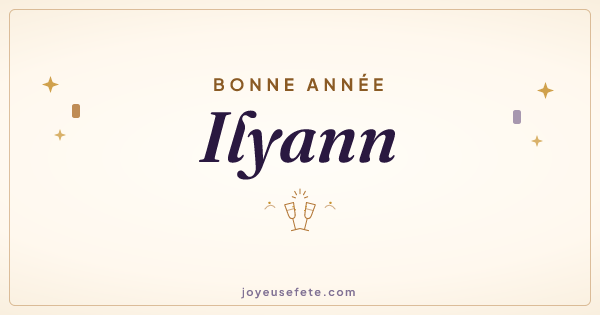 Image « Bonne année Ilyann » au format large