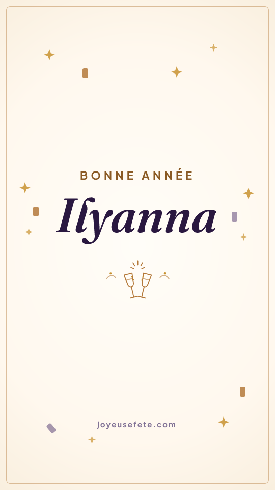 Image « Bonne année Ilyanna » au format story