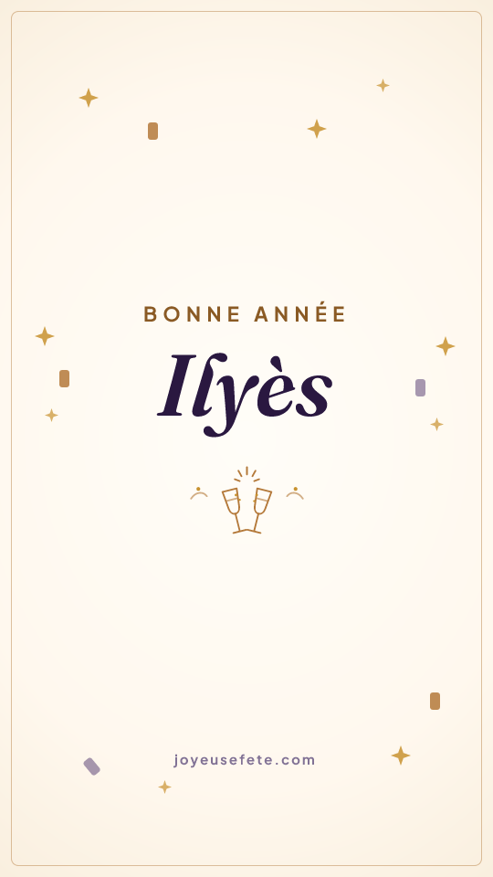 Image « Bonne année Ilyès » au format story