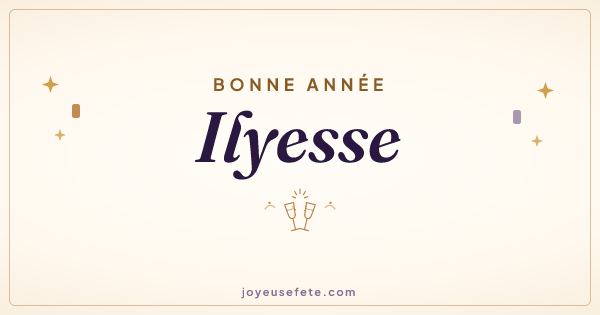 Image « Bonne année Ilyesse » au format large