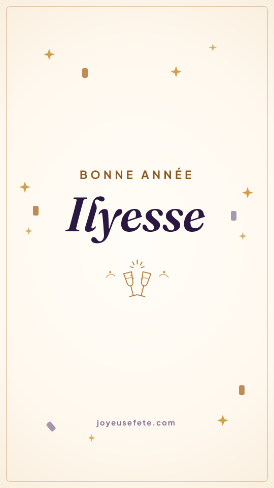 Image « Bonne année Ilyesse » au format story