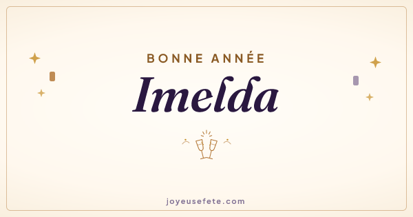 Image « Bonne année Imelda » au format large