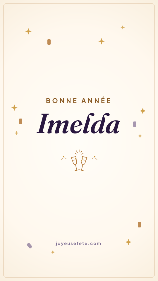 Image « Bonne année Imelda » au format story
