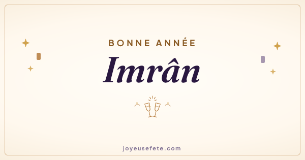 Image « Bonne année Imrân » au format large