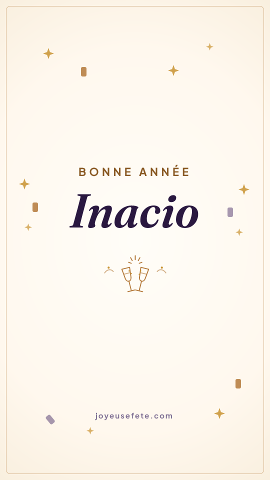 Image « Bonne année Inacio » au format story