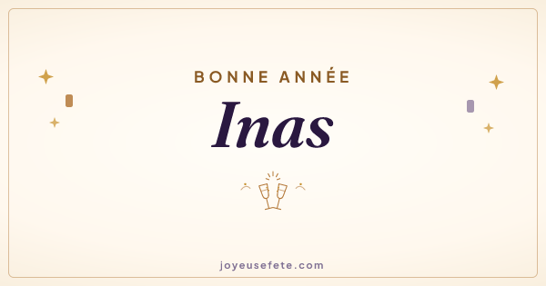 Image « Bonne année Inas » au format large