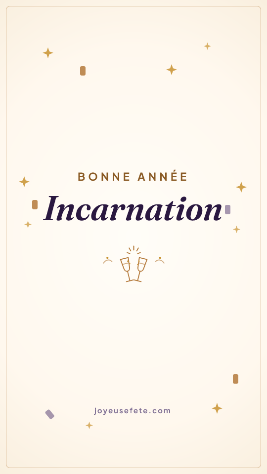 Image « Bonne année Incarnation » au format story