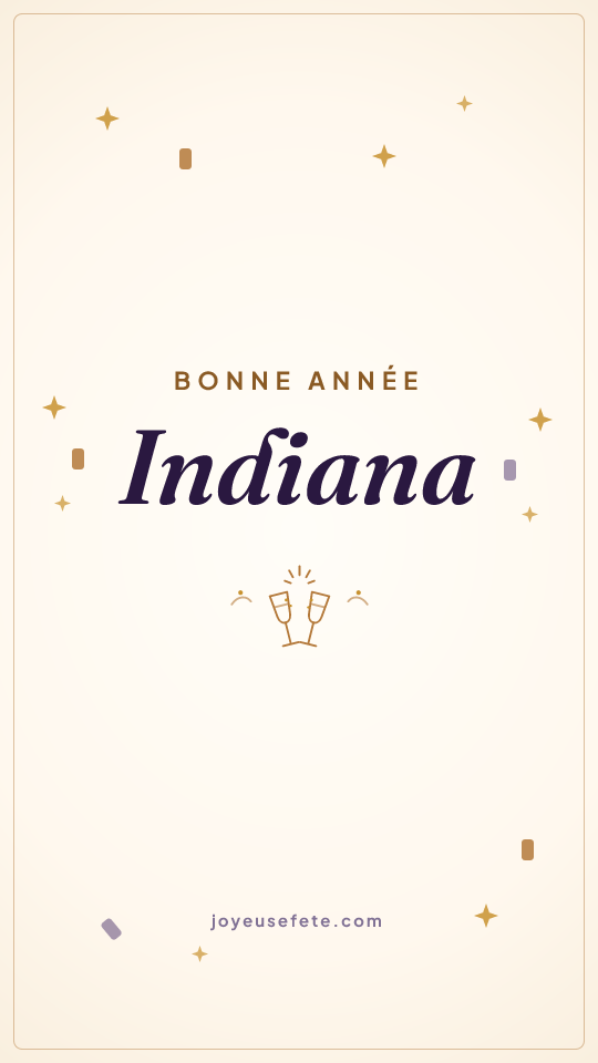 Image « Bonne année Indiana » au format story