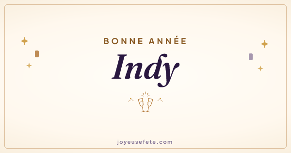 Image « Bonne année Indy » au format large