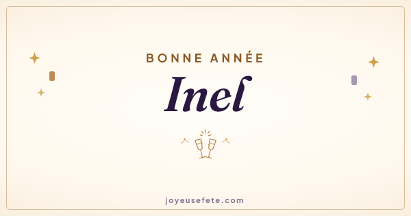 Image « Bonne année Inel » au format large