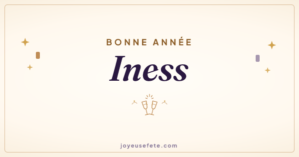Image « Bonne année Iness » au format large