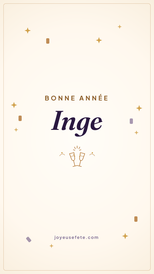 Image « Bonne année Inge » au format story