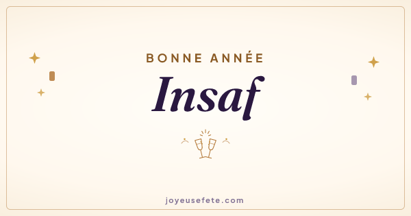 Image « Bonne année Insaf » au format large