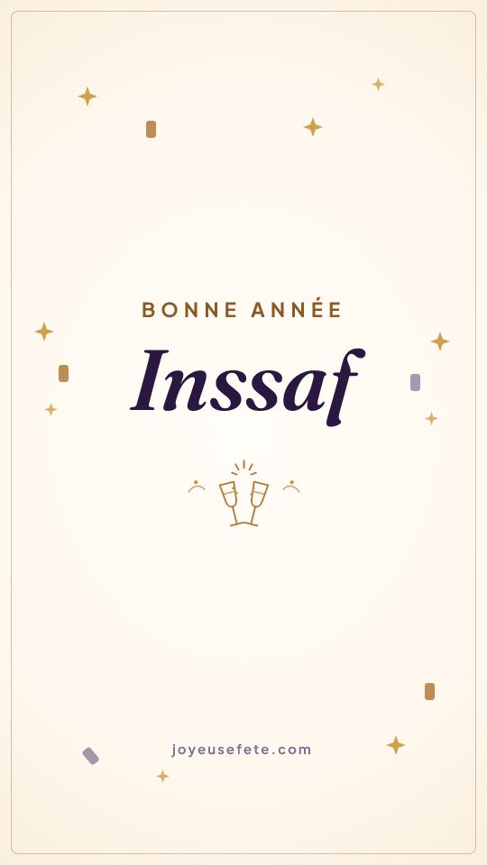 Image « Bonne année Inssaf » au format story