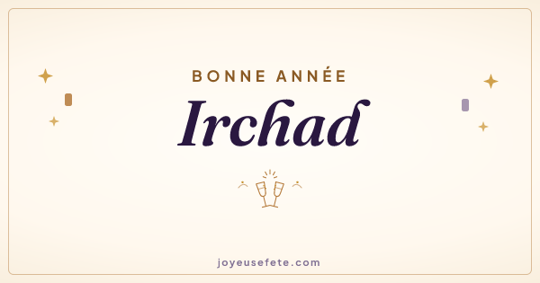 Image « Bonne année Irchad » au format large