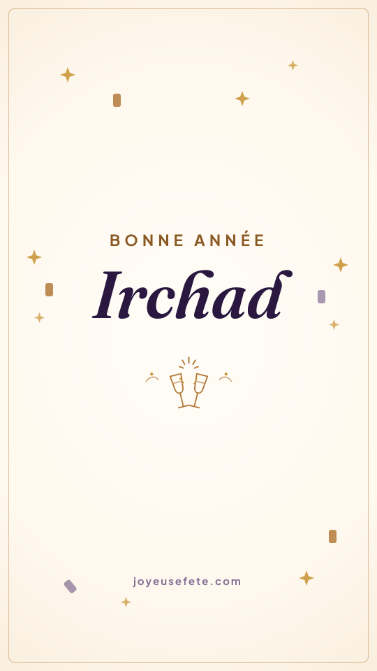 Image « Bonne année Irchad » au format story