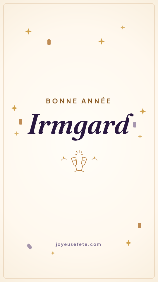 Image « Bonne année Irmgard » au format story